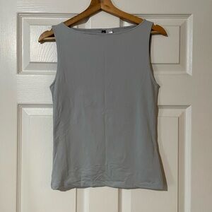 H&M Light Gray Boat Neck Tank Top